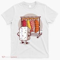 Sushi Wardrobe Olipop Funny Kawaii Japanese Food T-Shirt thumb 0