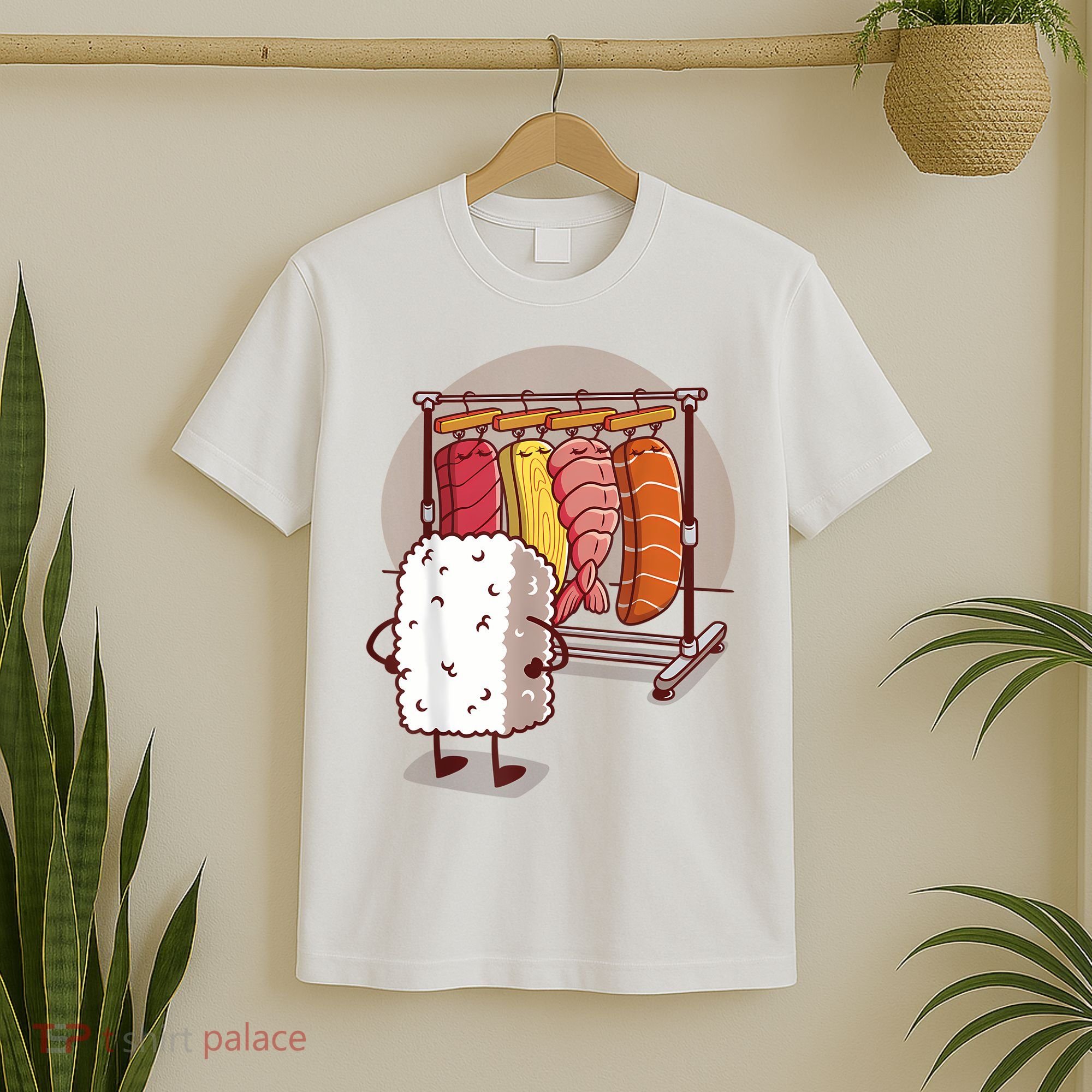 Sushi Wardrobe Olipop Funny Kawaii Japanese Food T-Shirt