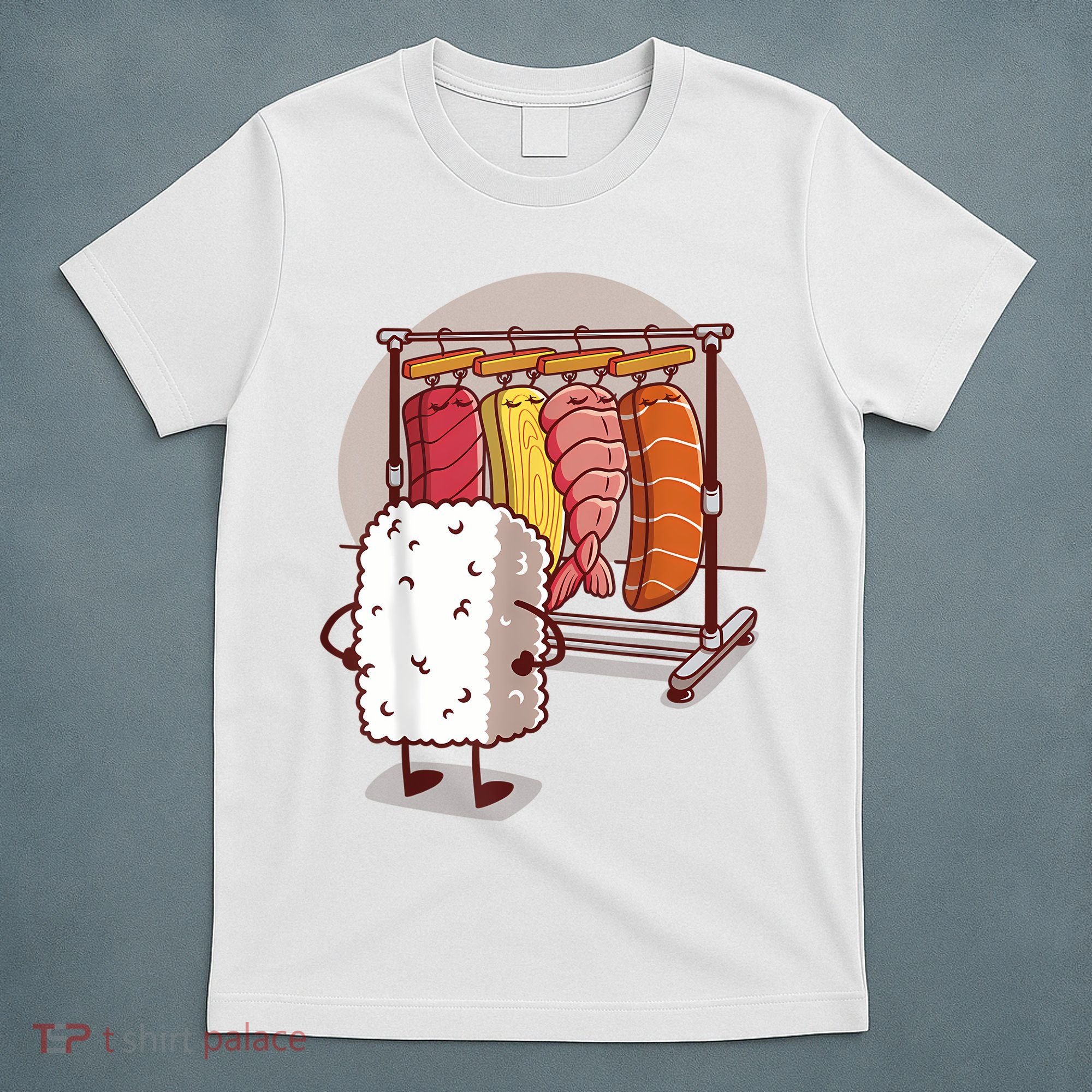 Sushi Wardrobe Olipop Funny Kawaii Japanese Food T-Shirt