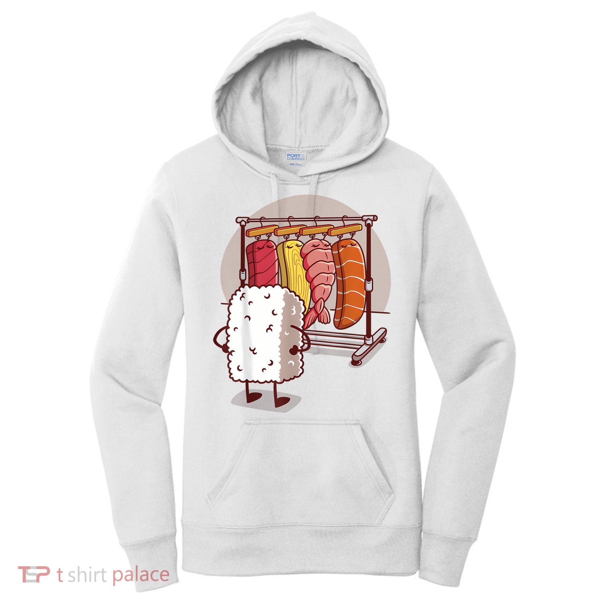 Sushi Wardrobe Olipop Funny Kawaii Japanese Food Women's Hoodie