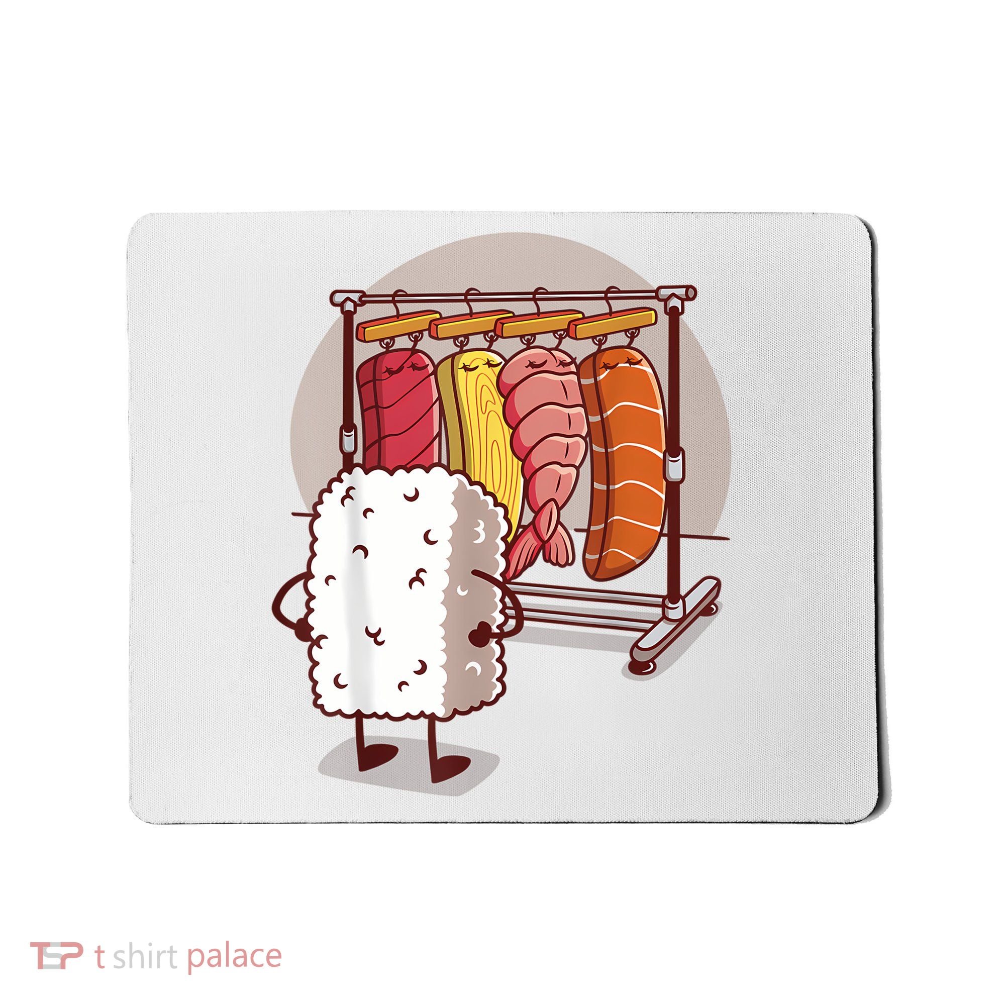 Sushi Wardrobe Olipop Funny Kawaii Japanese Food Mousepad