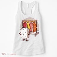 Sushi Wardrobe Olipop Funny Kawaii Japanese Food Women's Tank Top thumb 0