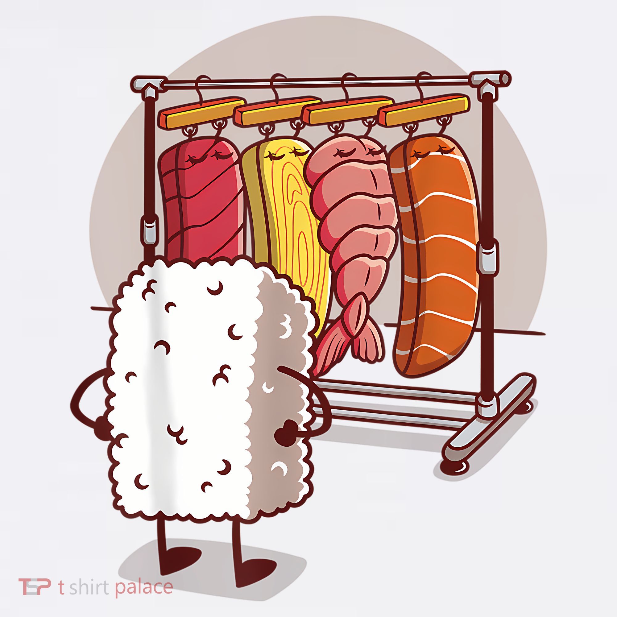 Sushi Wardrobe Olipop Funny Kawaii Japanese Food Baby Bodysuit