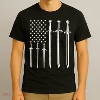 Sword American Flag T-Shirt thumb 3