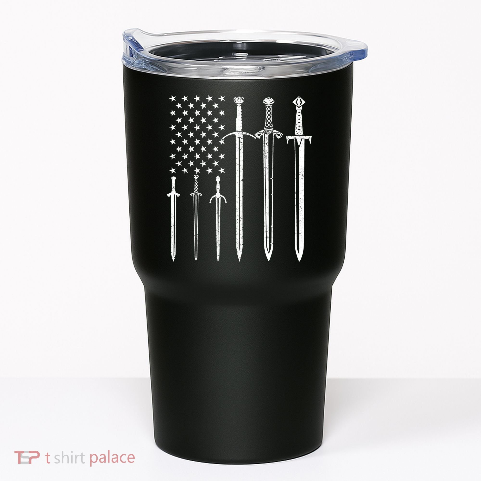 Sword American Flag Tumbler