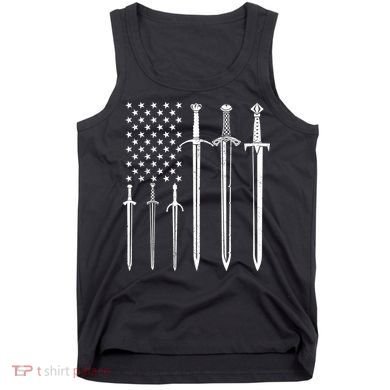 Sword American Flag Tank Top