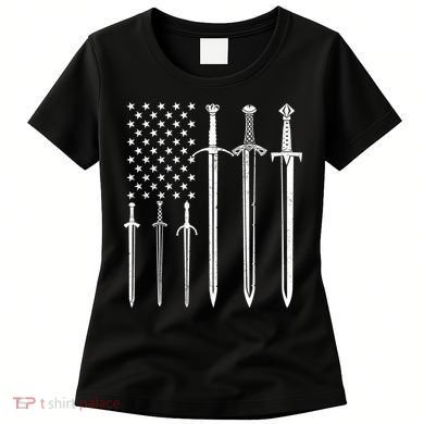 Sword American Flag Women's T-Shirt