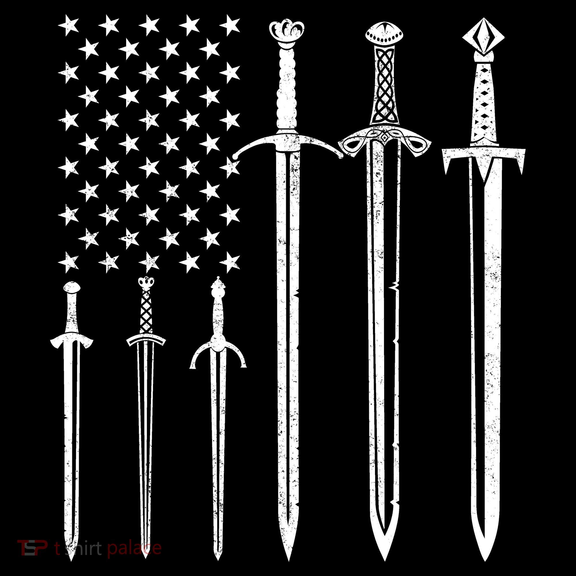 Sword American Flag Women's T-Shirt
