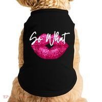 So What Pink Lips Doggie Tank thumb 0