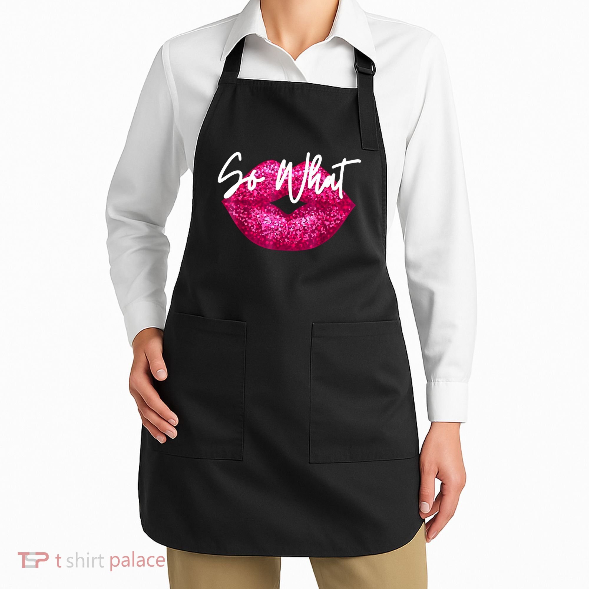 So What Pink Lips Apron