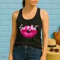 So What Pink Lips Women's Tank Top thumb 2