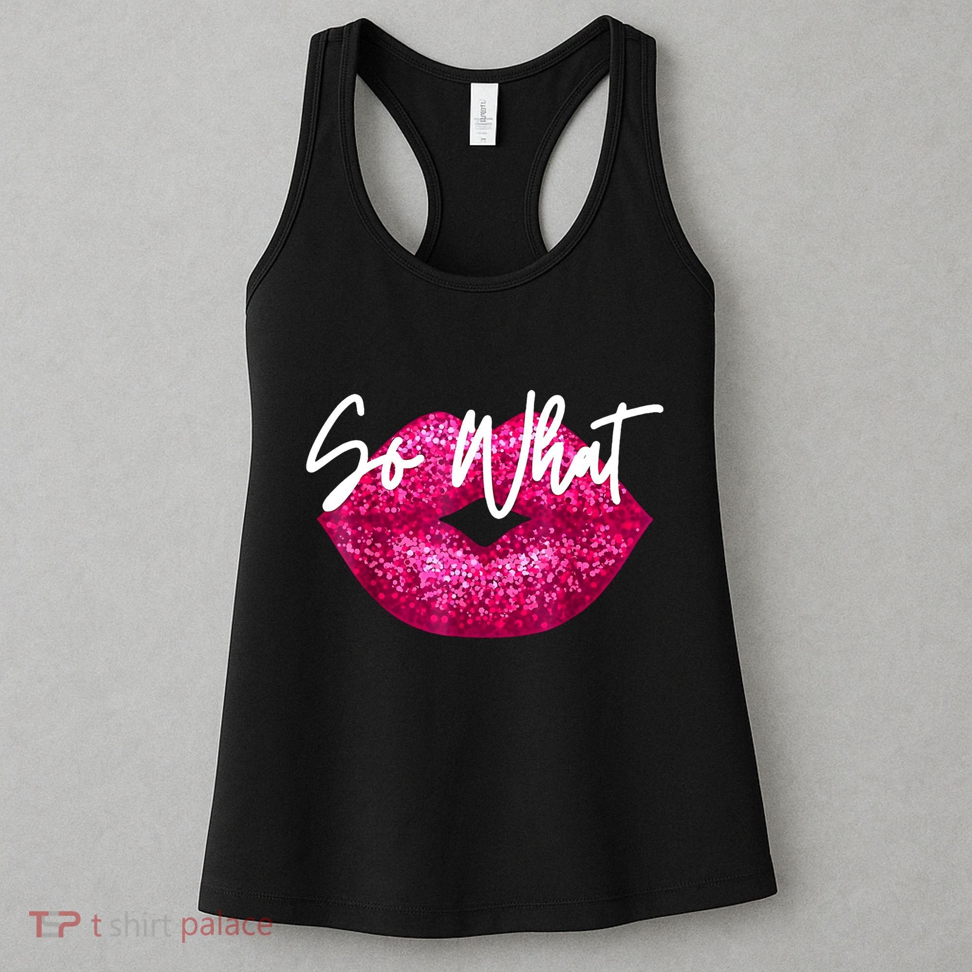 So What Pink Lips Women's Tank Top