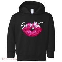 So What Pink Lips Toddler Hoodie thumb 0