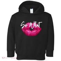 So What Pink Lips Toddler Hoodie thumb 0