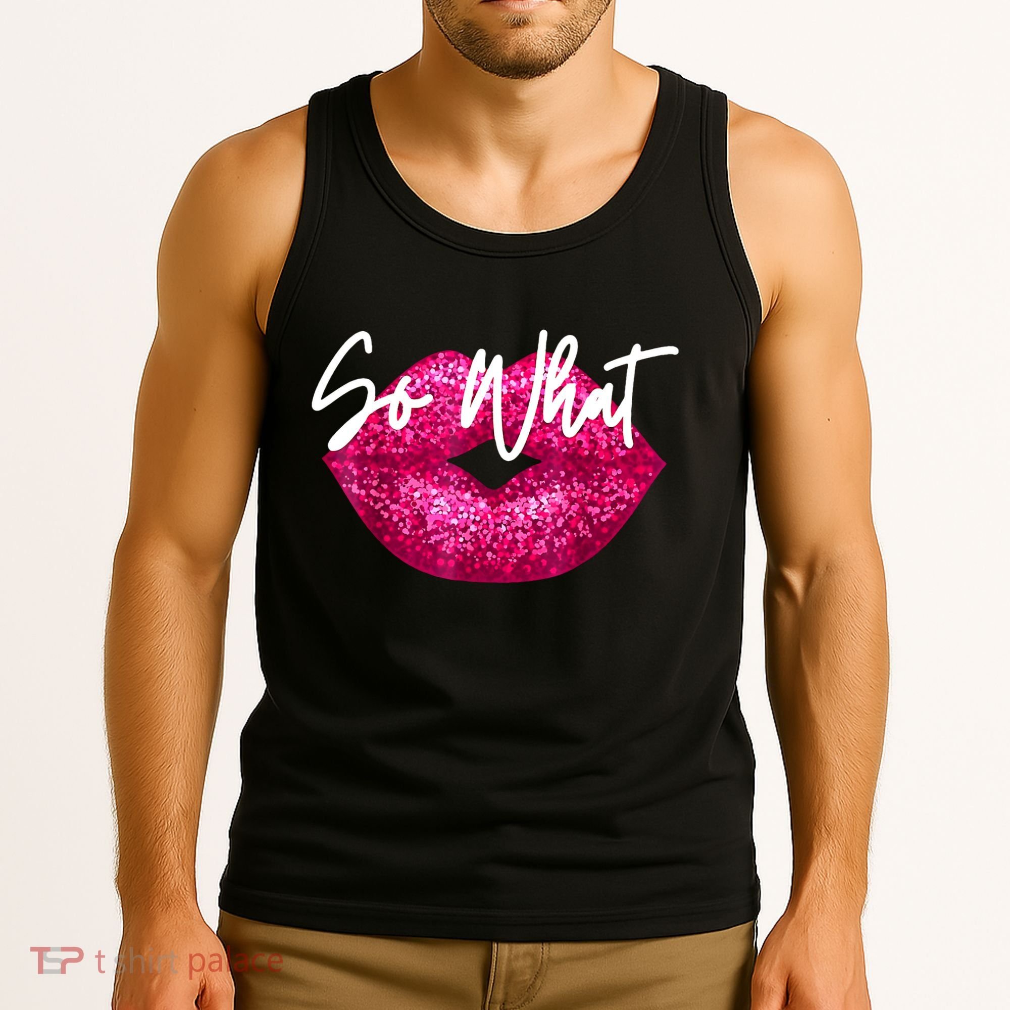 So What Pink Lips Tank Top