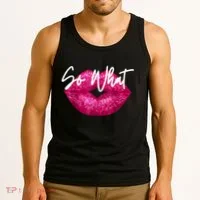 So What Pink Lips Tank Top thumb 3