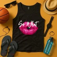 So What Pink Lips Tank Top thumb 4