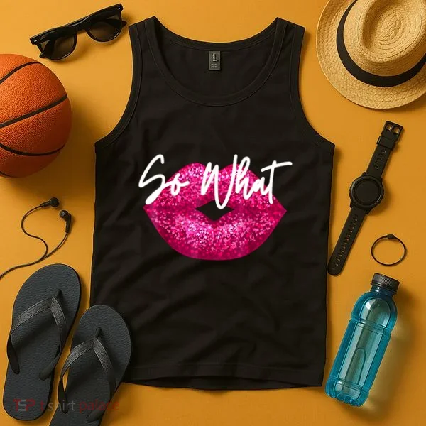 So What Pink Lips Tank Top