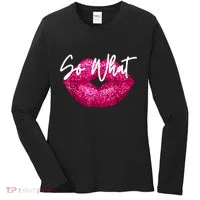 So What Pink Lips Women's Long Sleeve Shirt thumb 0