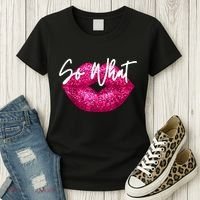 So What Pink Lips Women's T-Shirt thumb 3