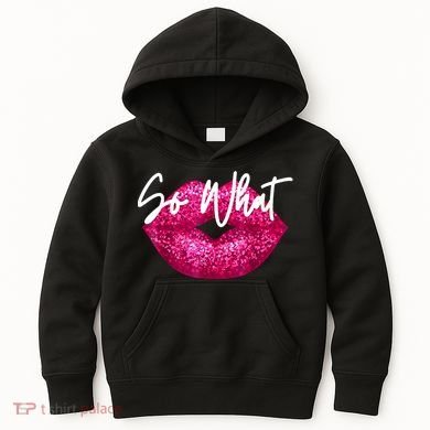 So What Pink Lips Kids Hoodie