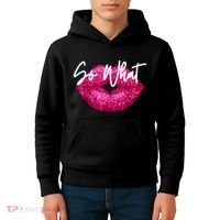 So What Pink Lips Kids Hoodie thumb 4