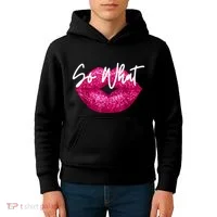 So What Pink Lips Kids Hoodie thumb 4