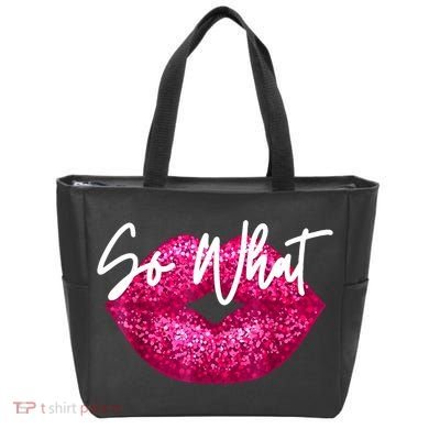 So What Pink Lips Tote Bag