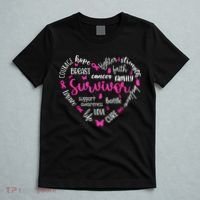 Survivor Warrior Pin.K Ribbon Heart Breast Cancer Awareness Gift T-Shirt thumb 5