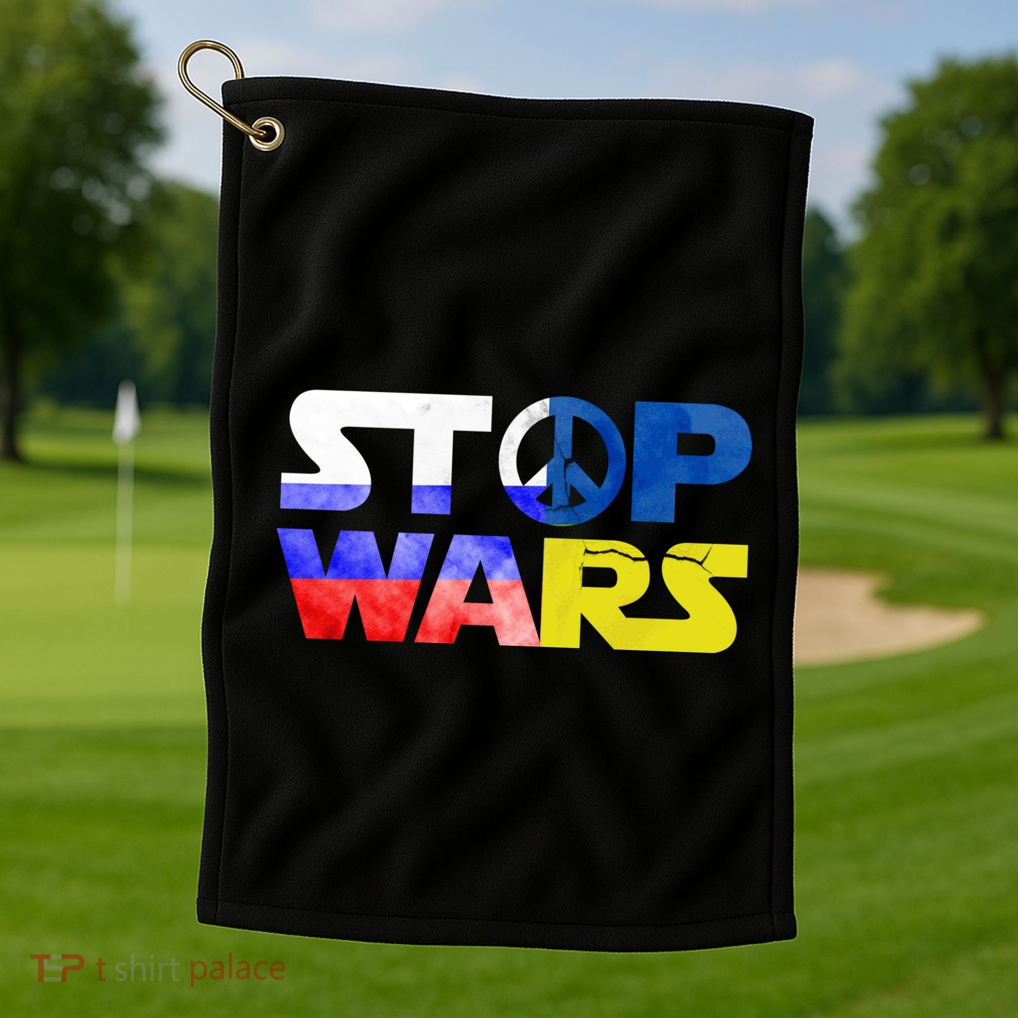 Stop Wars Peace Golf Towel