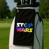 Stop Wars Peace Golf Towel thumb 2