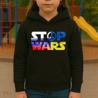 Stop Wars Peace Kids Hoodie thumb 3