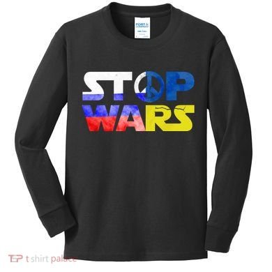 Stop Wars Peace Kids Long Sleeve Shirt