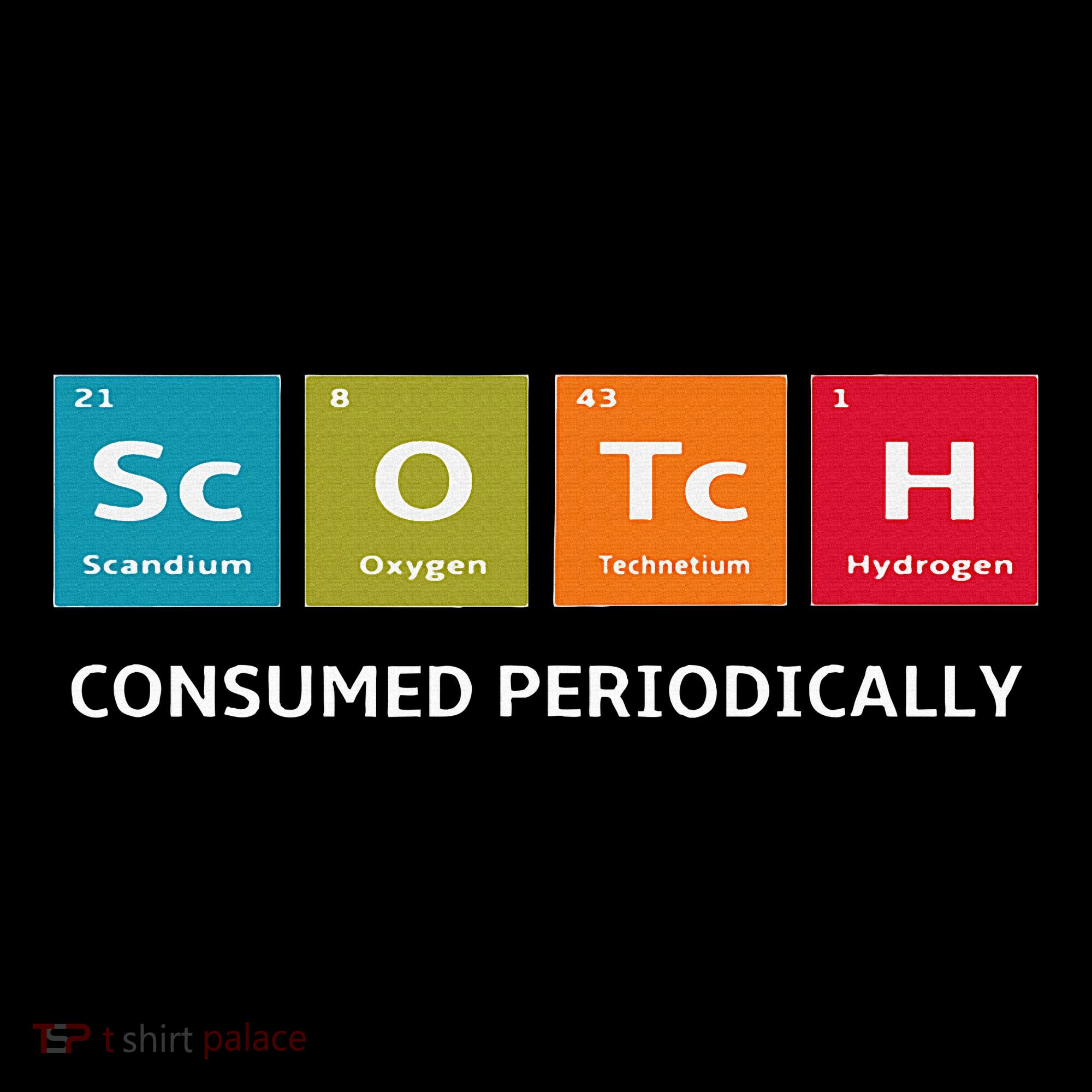 Scotch Whiskey Periodic Table Of Elements Long Sleeve Shirt