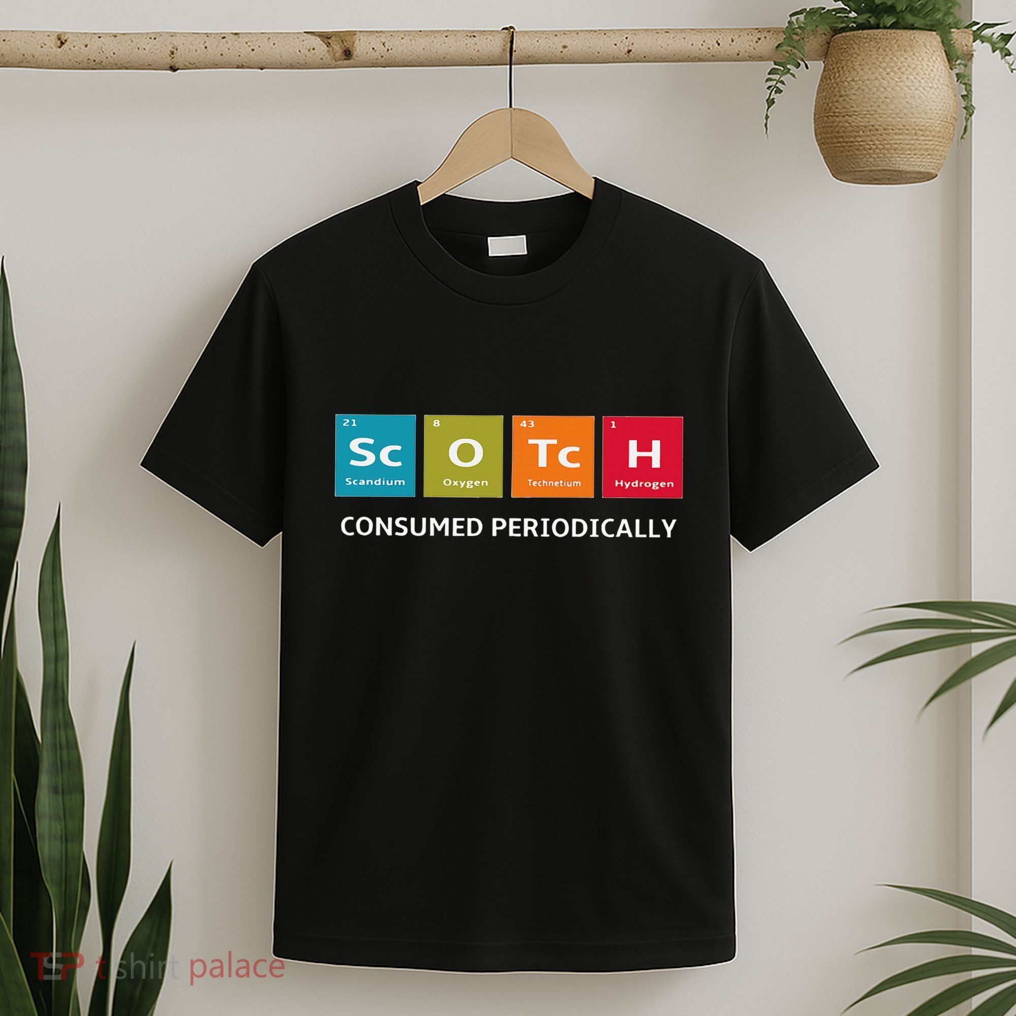 Scotch Whiskey Periodic Table Of Elements T-Shirt