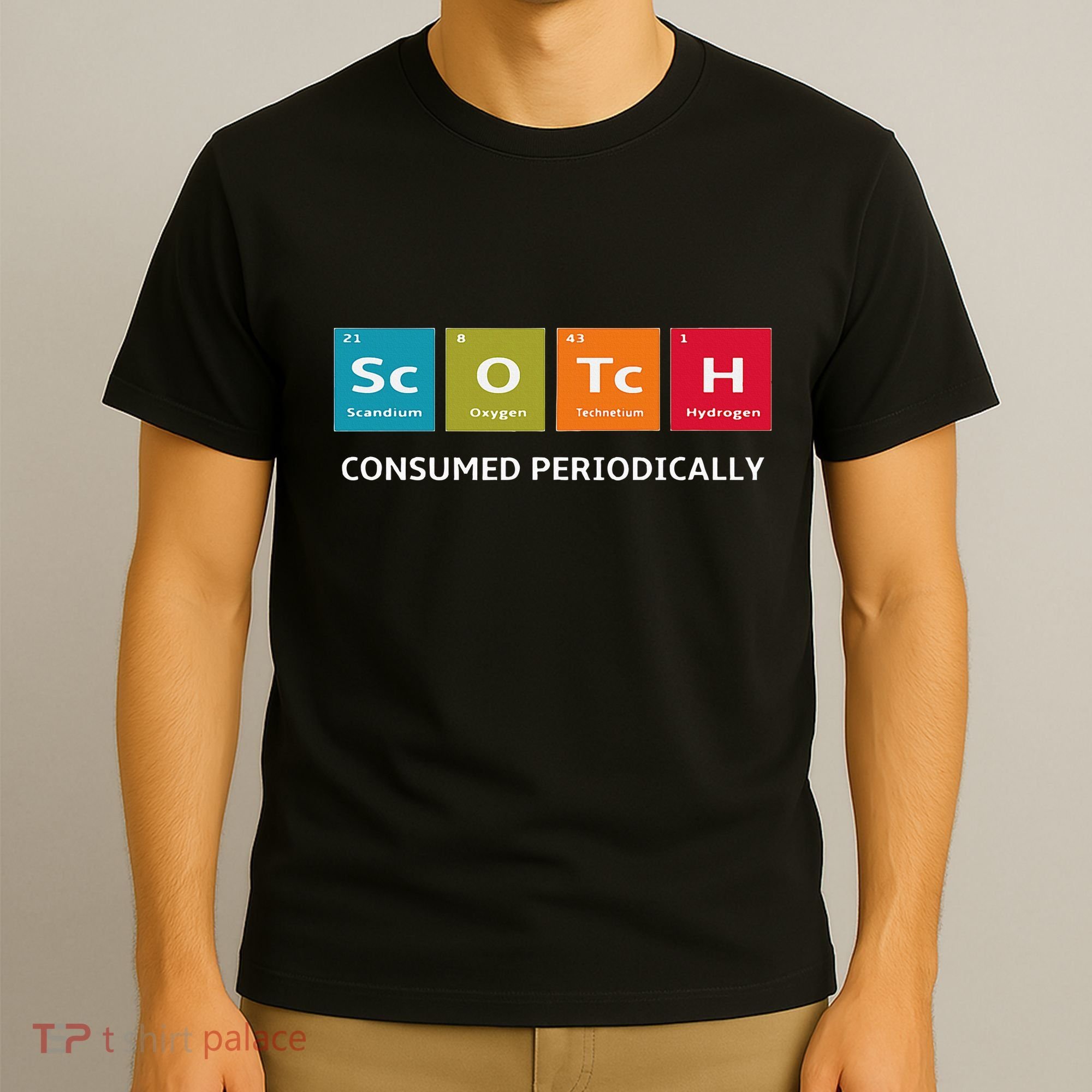 Scotch Whiskey Periodic Table Of Elements T-Shirt
