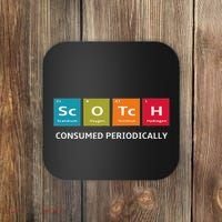 Scotch Whiskey Periodic Table Of Elements Coaster thumb 0