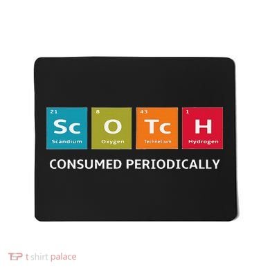 Scotch Whiskey Periodic Table Of Elements Mousepad