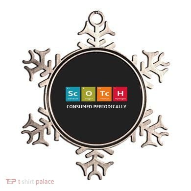 Scotch Whiskey Periodic Table Of Elements Ornament