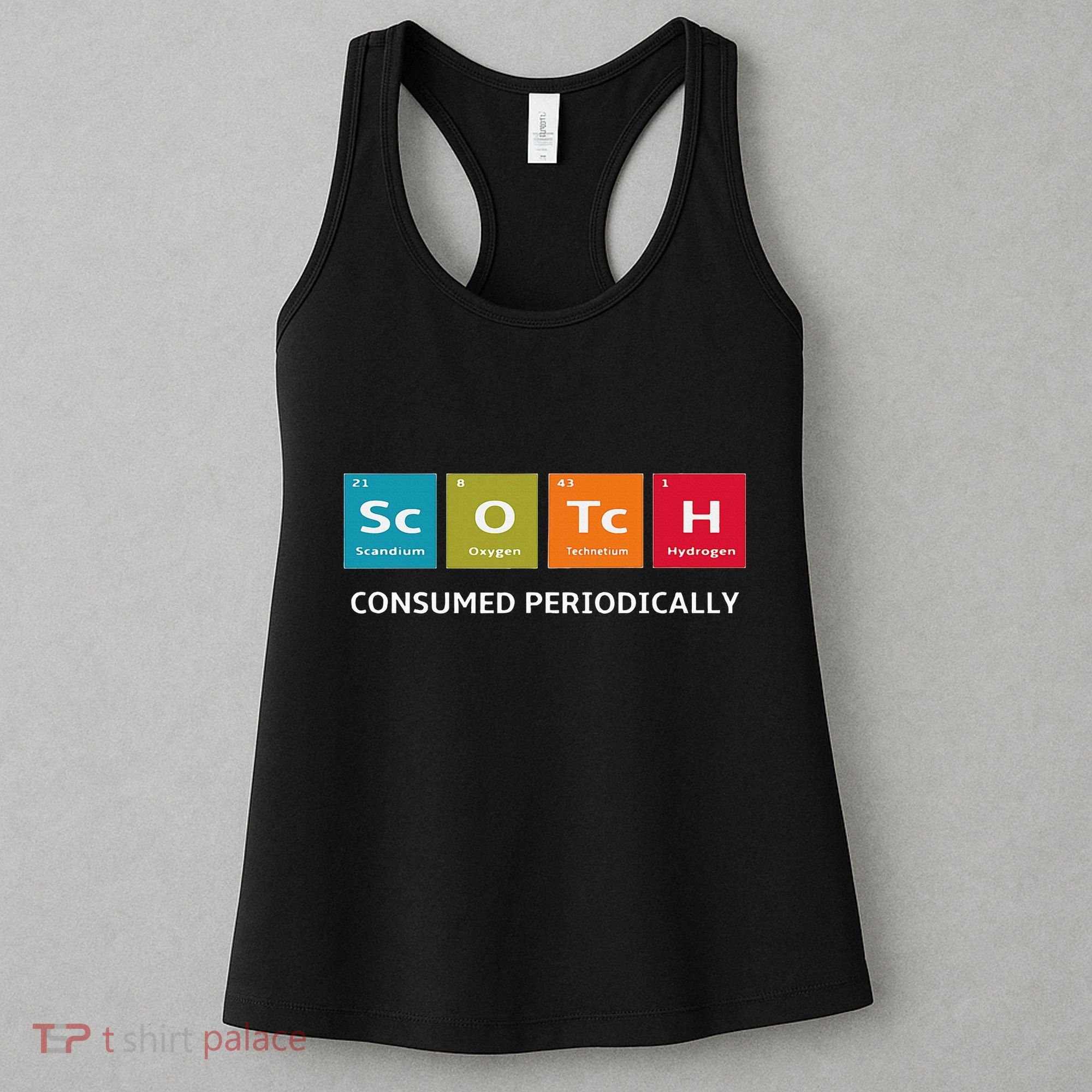 Scotch Whiskey Periodic Table Of Elements Women's Tank Top