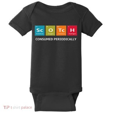 Scotch Whiskey Periodic Table Of Elements Baby Bodysuit