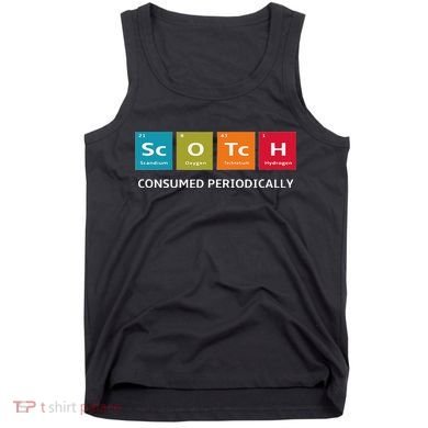 Scotch Whiskey Periodic Table Of Elements Tank Top