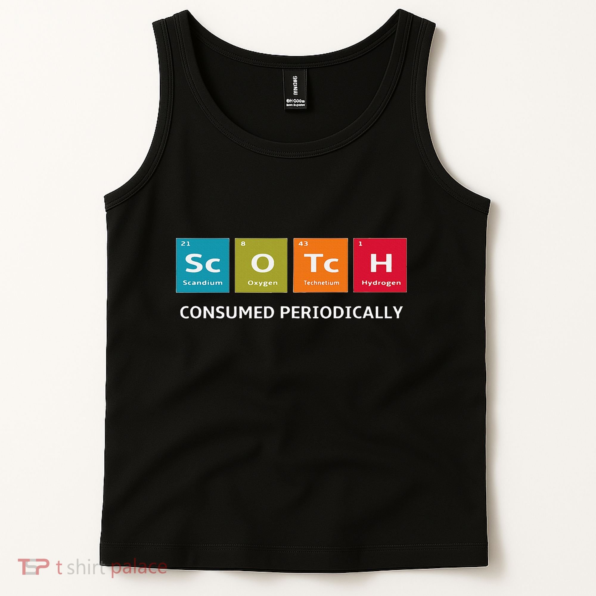 Scotch Whiskey Periodic Table Of Elements Tank Top