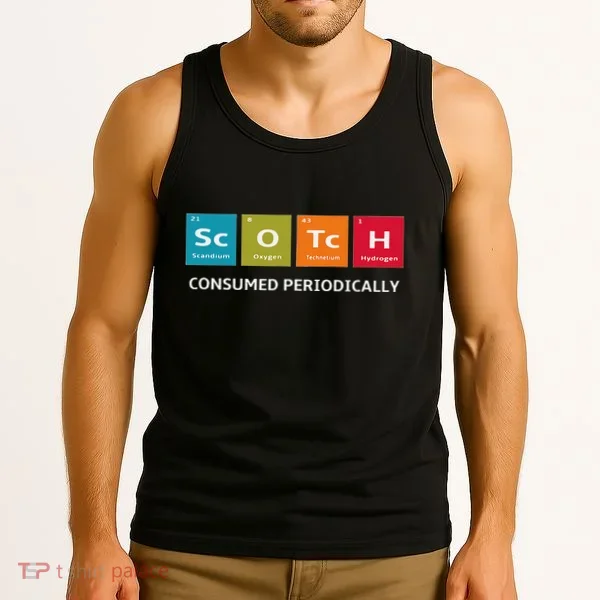 Scotch Whiskey Periodic Table Of Elements Tank Top