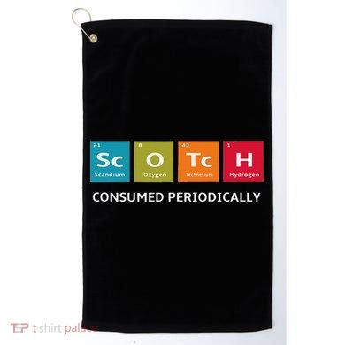 Scotch Whiskey Periodic Table Of Elements Golf Towel