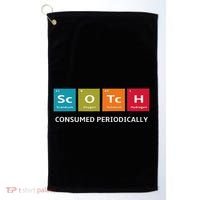 Scotch Whiskey Periodic Table Of Elements Golf Towel thumb 0