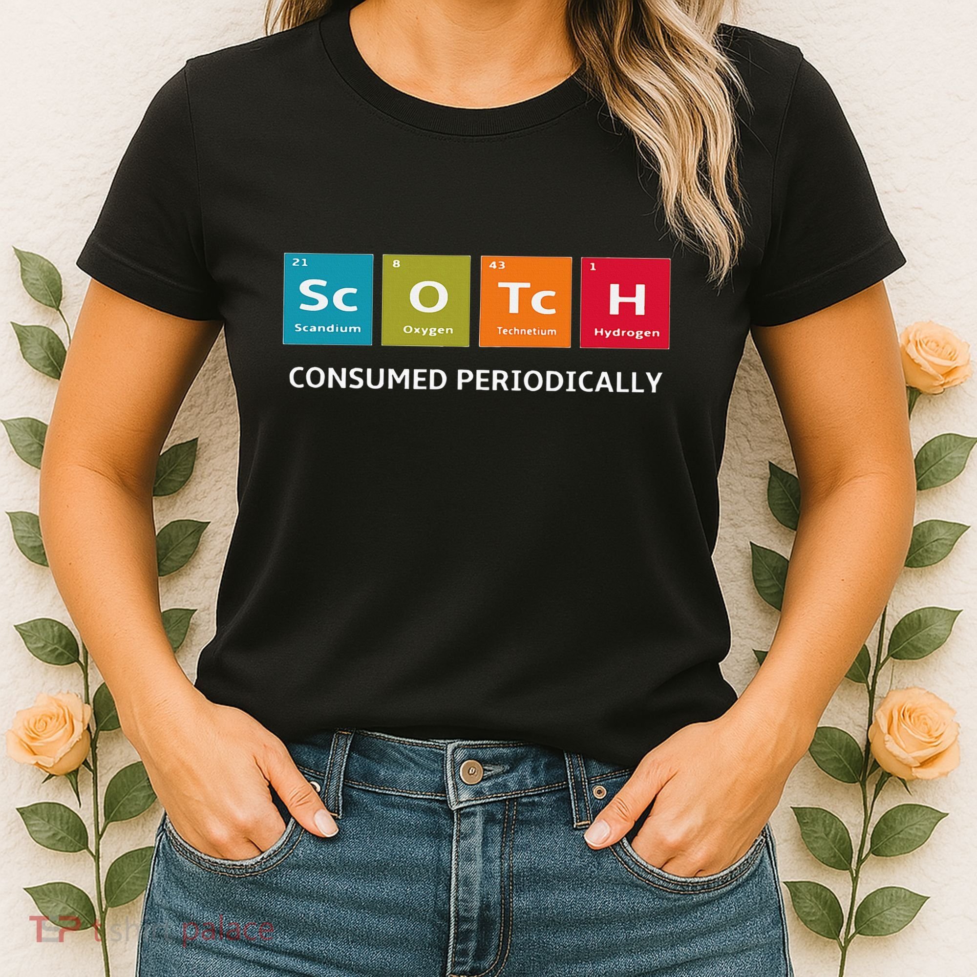 Scotch Whiskey Periodic Table Of Elements Women's T-Shirt