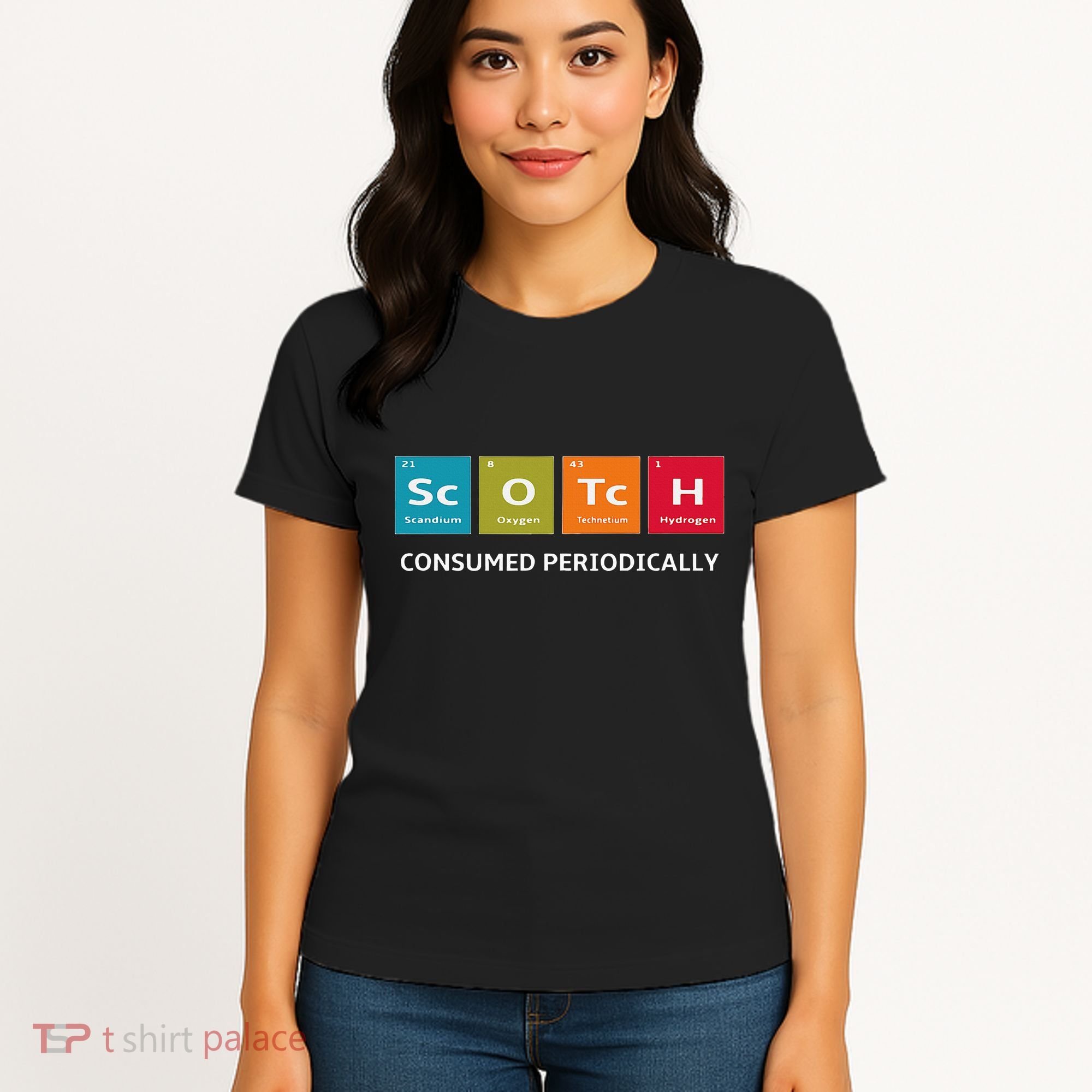 Scotch Whiskey Periodic Table Of Elements Women's T-Shirt