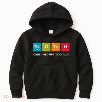 Scotch Whiskey Periodic Table Of Elements Kids Hoodie