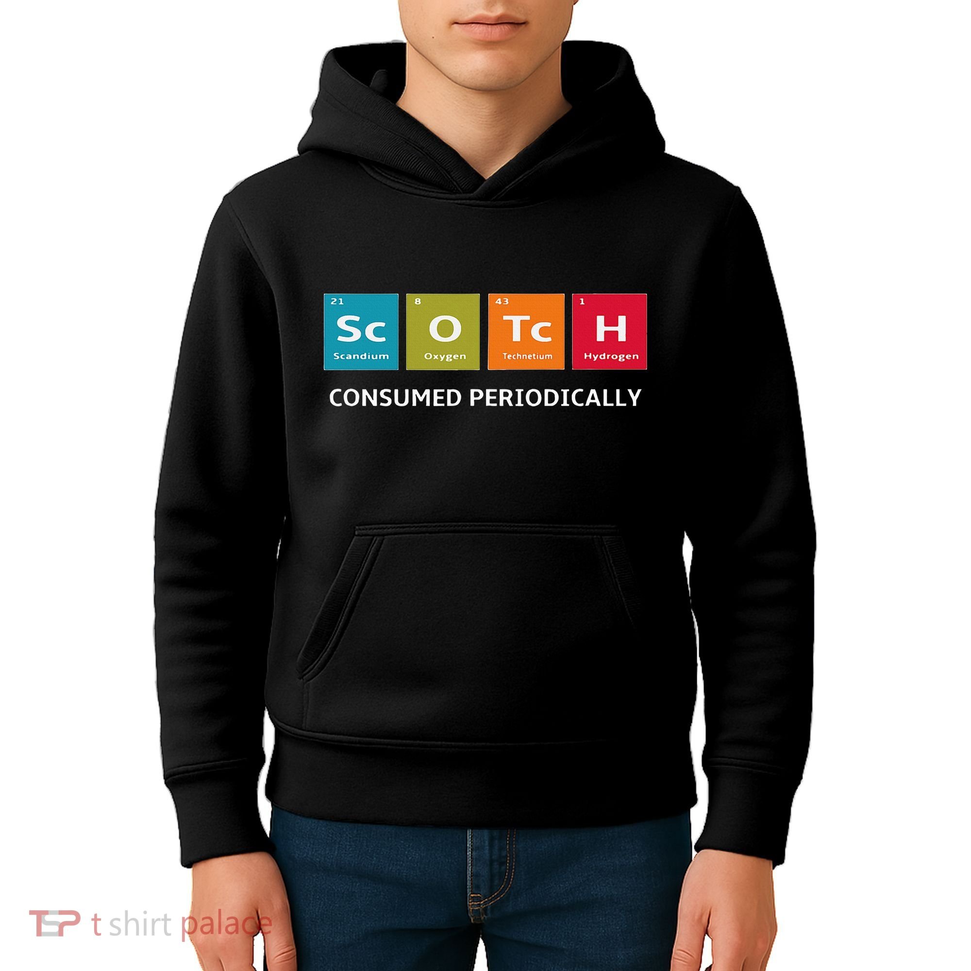 Scotch Whiskey Periodic Table Of Elements Kids Hoodie
